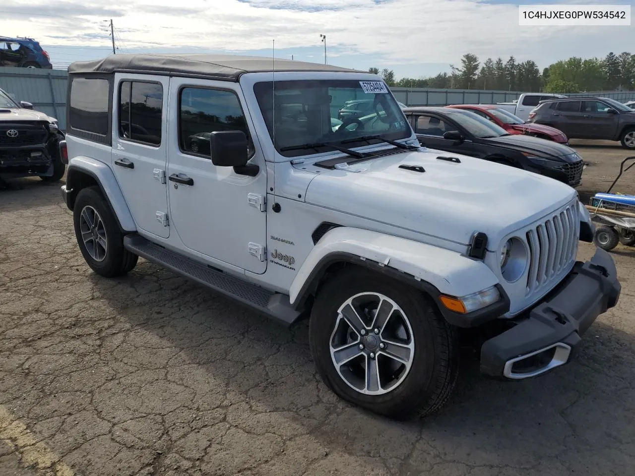 2023 Jeep Wrangler Sahara VIN: 1C4HJXEG0PW534542 Lot: 57254404