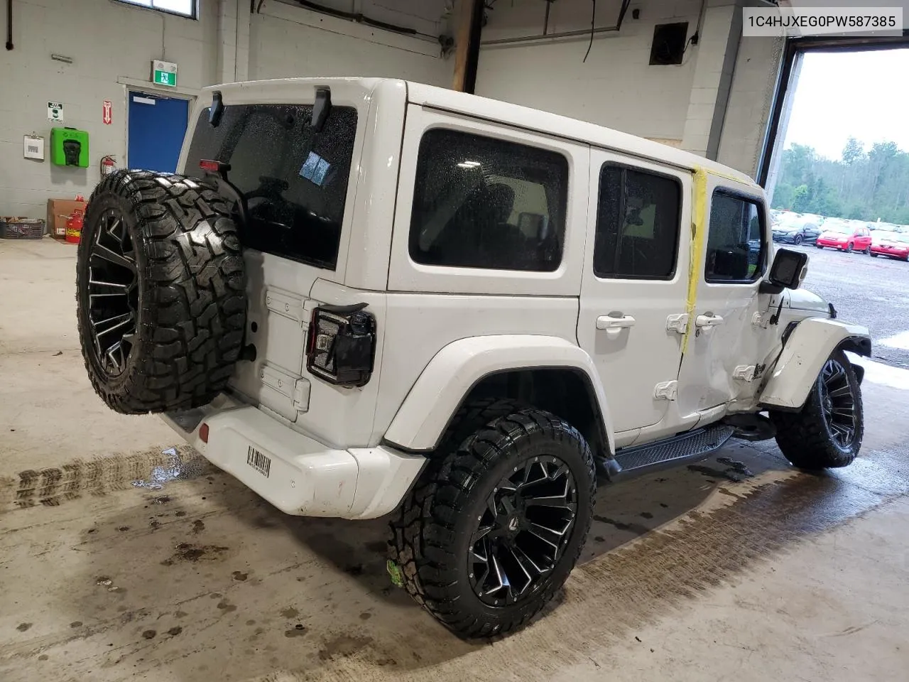 2023 Jeep Wrangler Sahara VIN: 1C4HJXEG0PW587385 Lot: 60637524