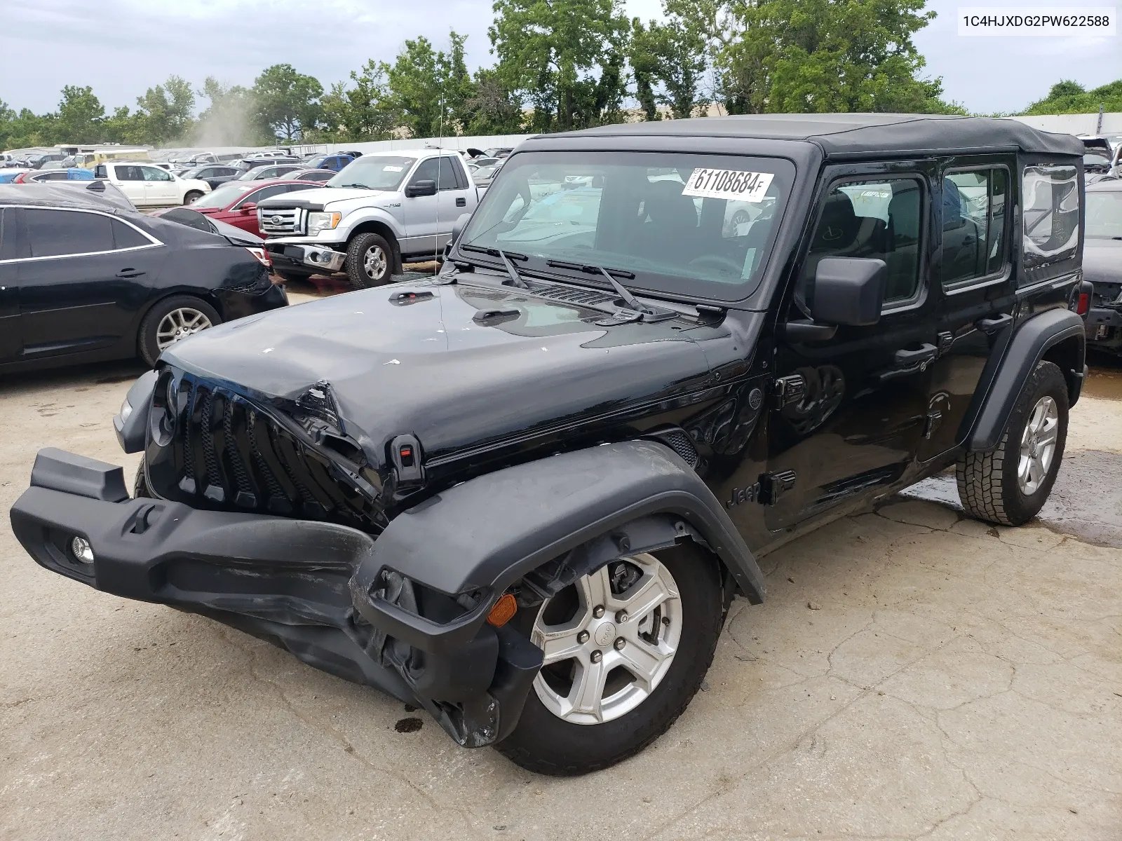 2023 Jeep Wrangler Sport VIN: 1C4HJXDG2PW622588 Lot: 61108684