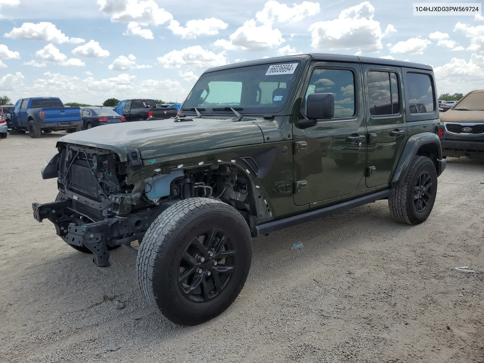 2023 Jeep Wrangler Sport VIN: 1C4HJXDG3PW569724 Lot: 66036694