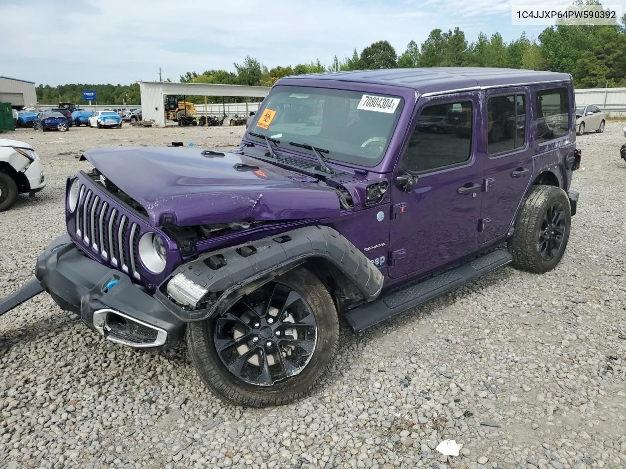 2023 Jeep Wrangler Sahara 4Xe VIN: 1C4JJXP64PW590392 Lot: 70804304