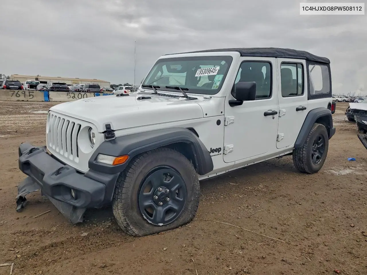 1C4HJXDG8PW508112 2023 Jeep Wrangler Sport