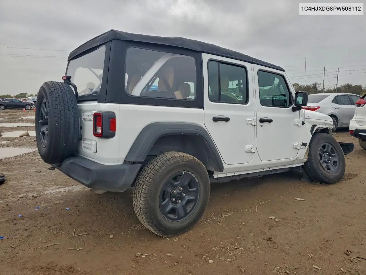 1C4HJXDG8PW508112 2023 Jeep Wrangler Sport