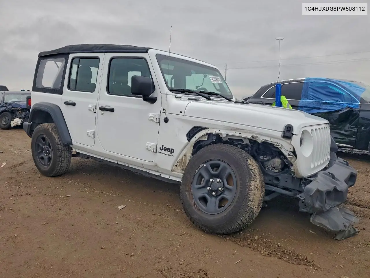 1C4HJXDG8PW508112 2023 Jeep Wrangler Sport
