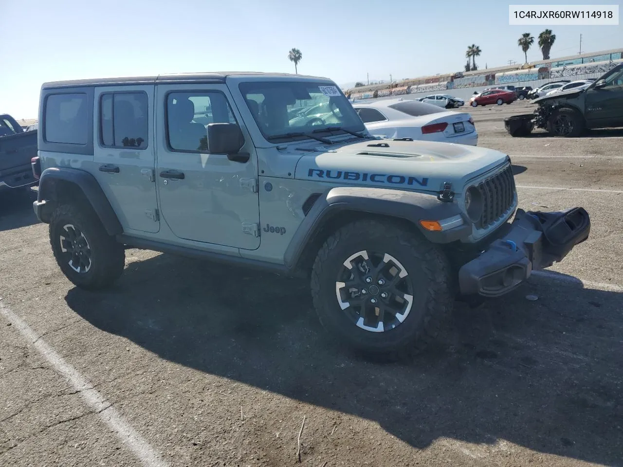 2024 Jeep Wrangler Rubicon 4Xe VIN: 1C4RJXR60RW114918 Lot: 60107504