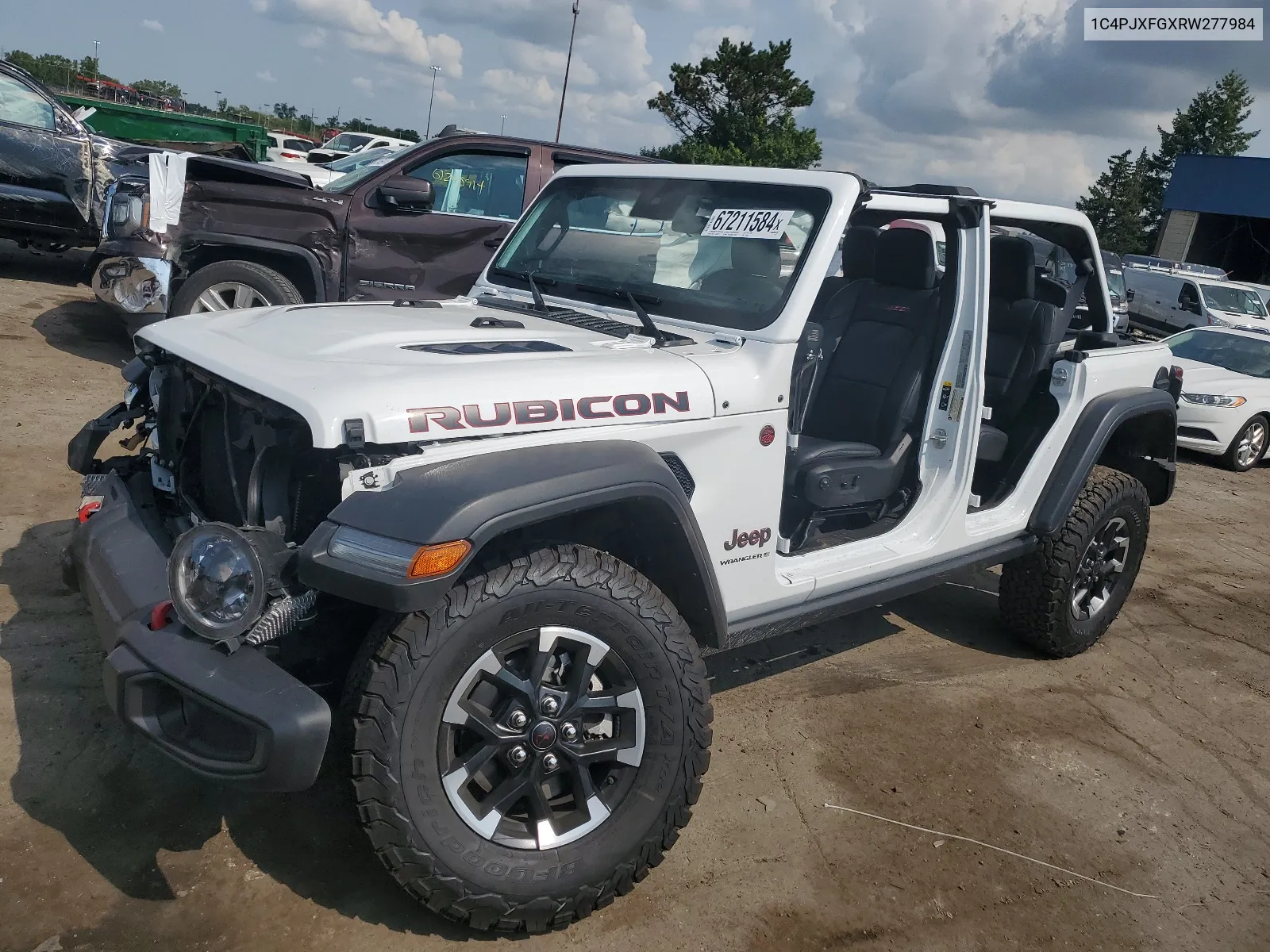 2024 Jeep Wrangler Rubicon VIN: 1C4PJXFGXRW277984 Lot: 67211584