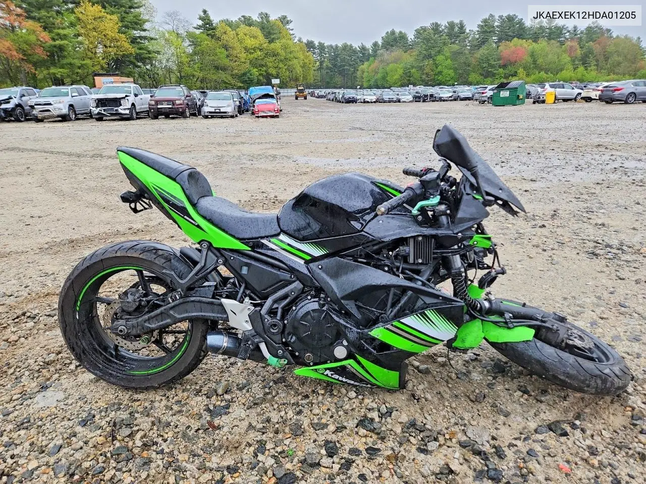 2017 Kawasaki Ex650 F VIN: JKAEXEK12HDA01205 Lot: 53810406
