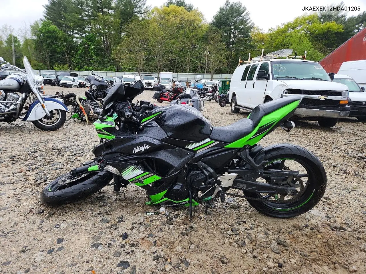 2017 Kawasaki Ex650 F VIN: JKAEXEK12HDA01205 Lot: 53810406