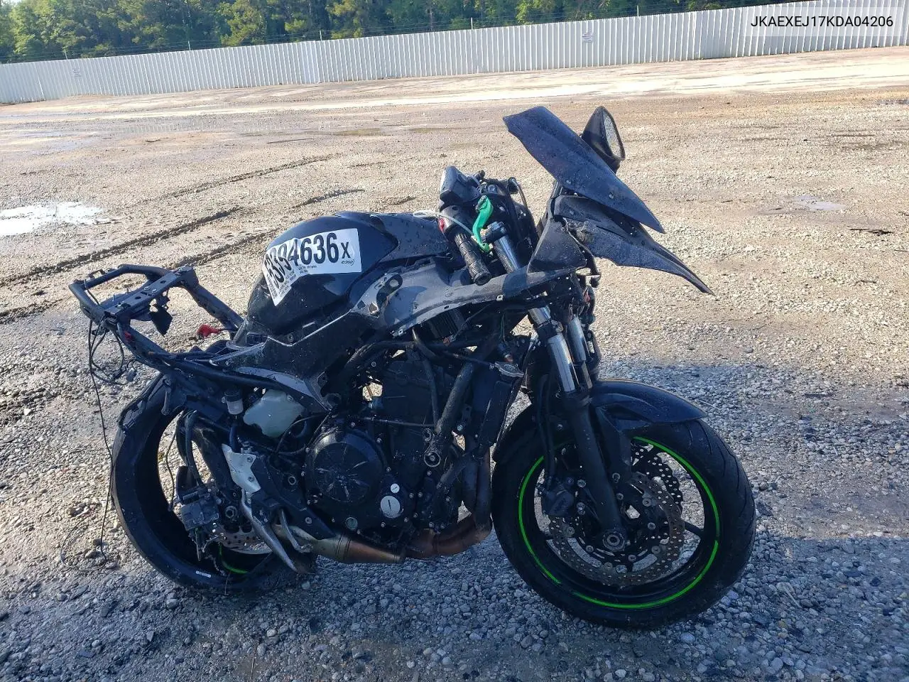 2019 Kawasaki Ex650 J VIN: JKAEXEJ17KDA04206 Lot: 53394636