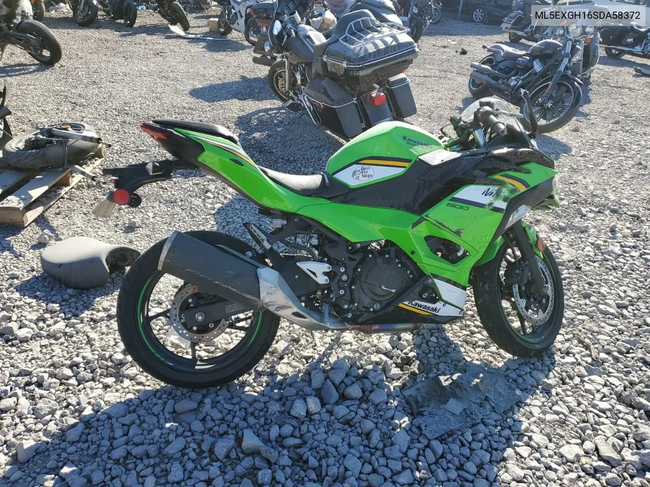 2025 Kawasaki Ex500 H VIN: ML5EXGH16SDA58372 Lot: 92713915