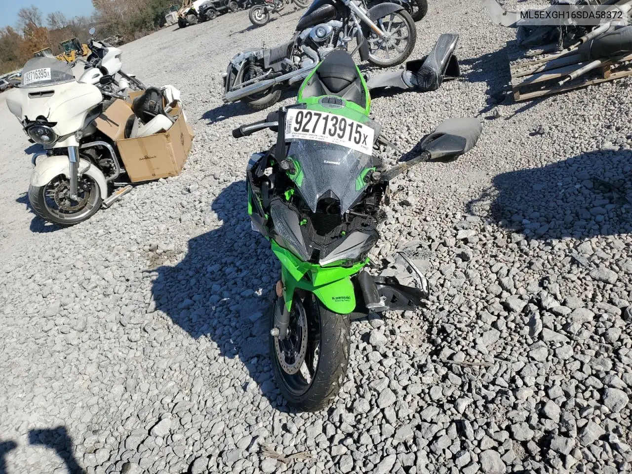 2025 Kawasaki Ex500 H VIN: ML5EXGH16SDA58372 Lot: 92713915