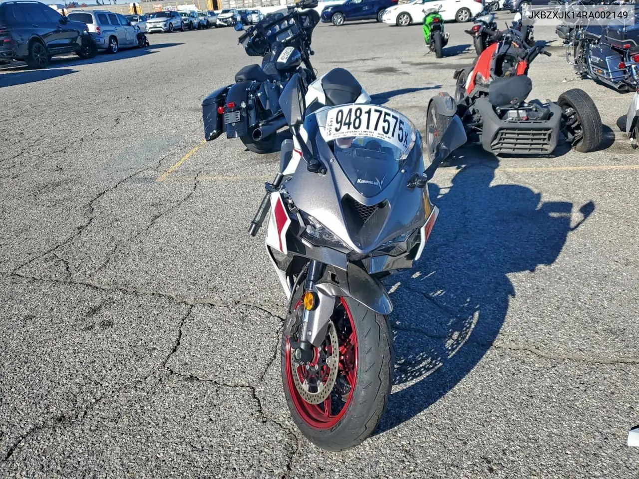 JKBZXJK14RA002149 2024 Kawasaki Zx636 K