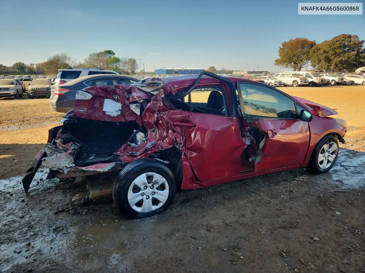 KNAFK4A66G5600868 2016 Kia Forte Lx