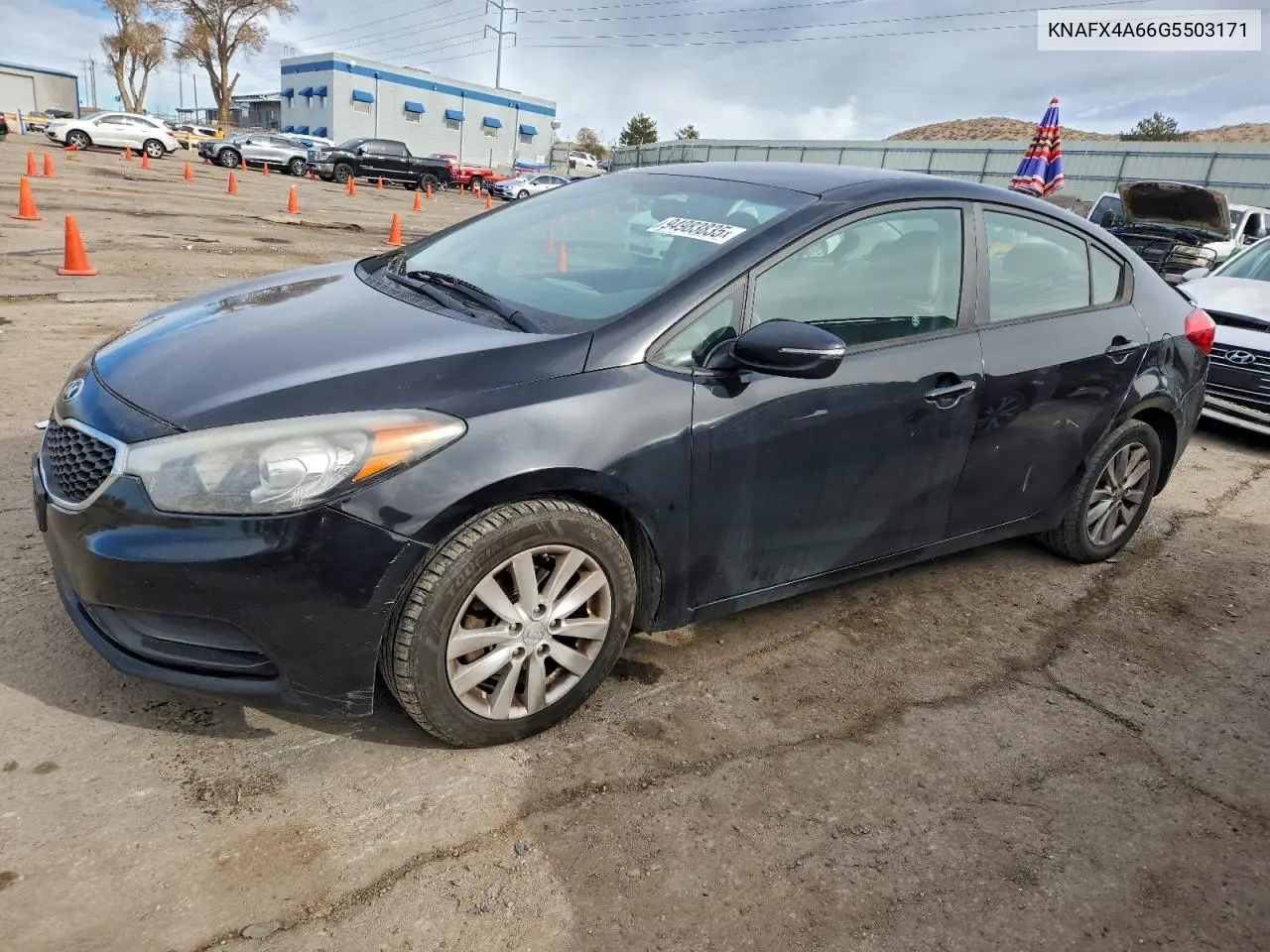 KNAFX4A66G5503171 2016 Kia Forte Lx