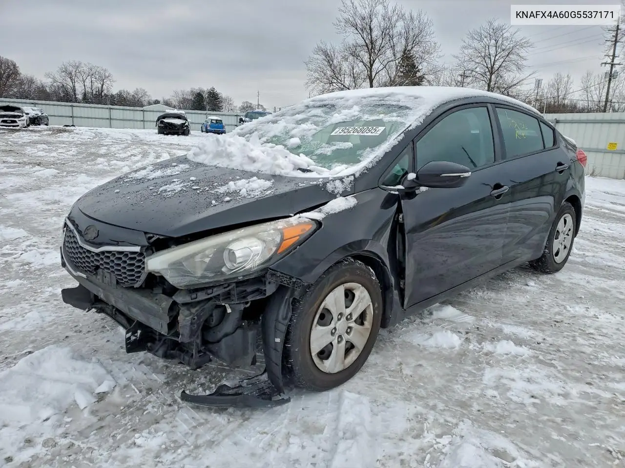KNAFX4A60G5537171 2016 Kia Forte Lx