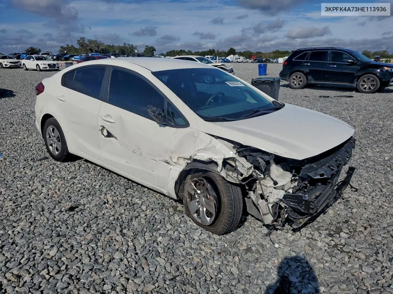 3KPFK4A73HE113936 2017 Kia Forte Lx
