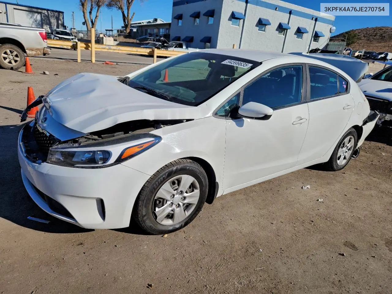 3KPFK4A76JE270754 2018 Kia Forte Lx