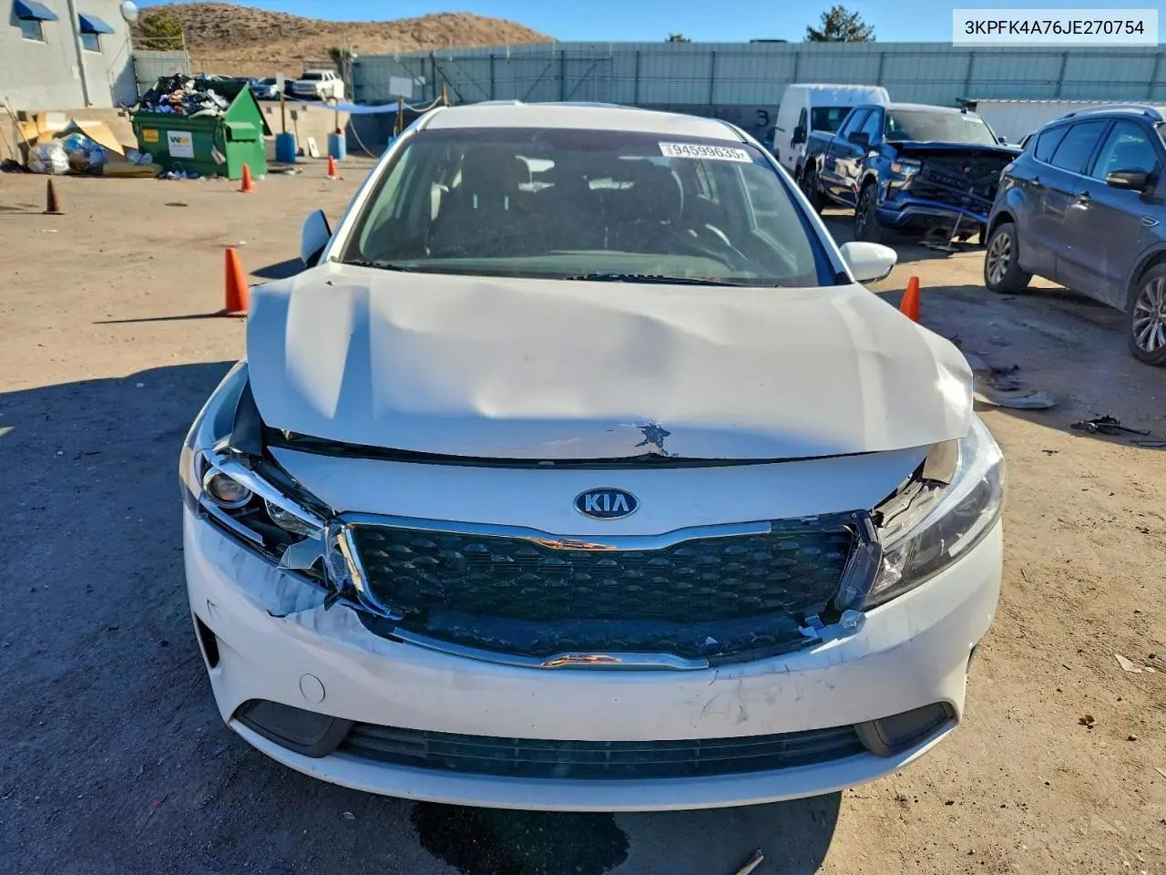 3KPFK4A76JE270754 2018 Kia Forte Lx
