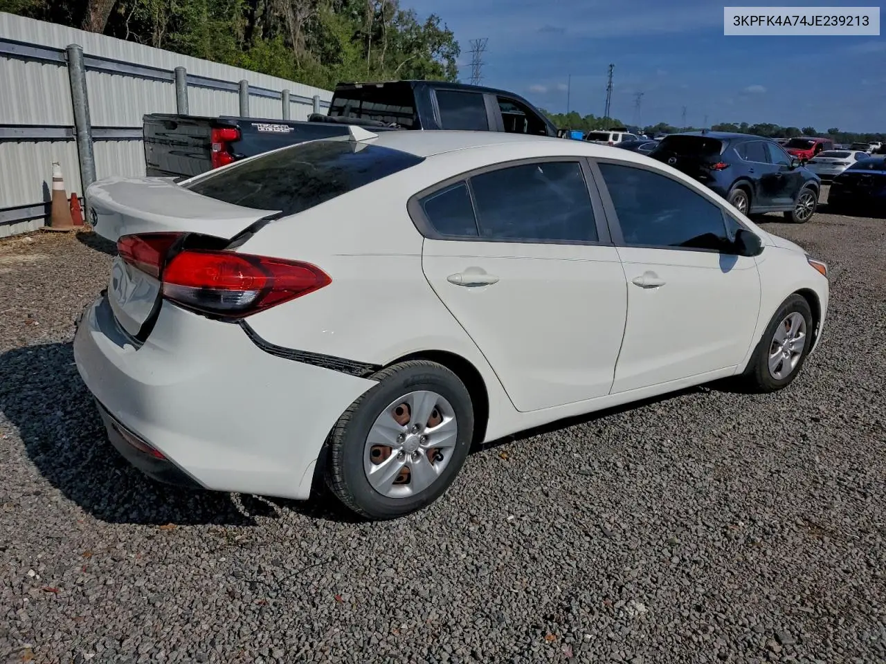 3KPFK4A74JE239213 2018 Kia Forte Lx