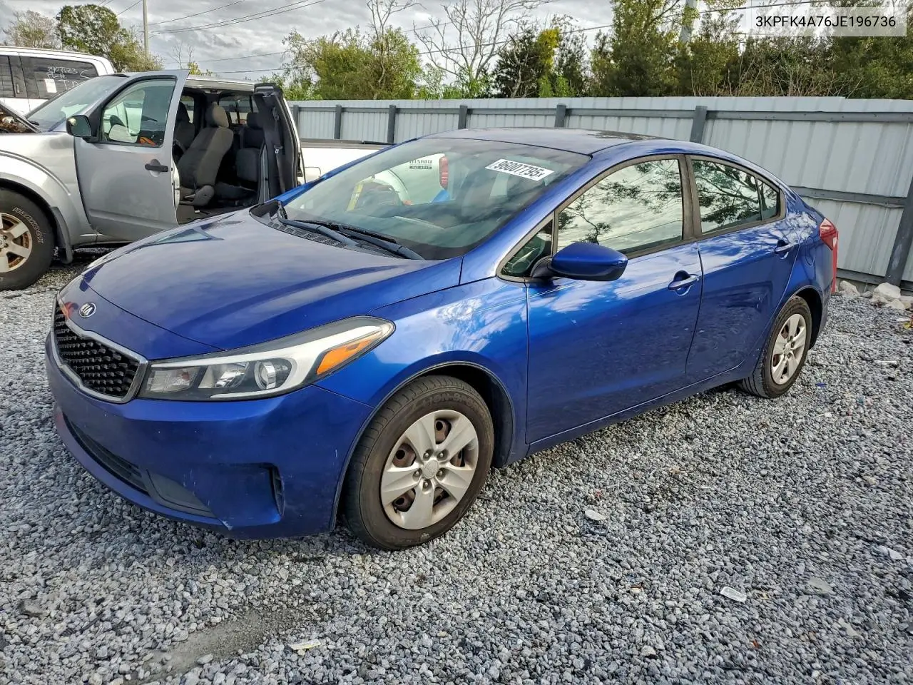 3KPFK4A76JE196736 2018 Kia Forte Lx