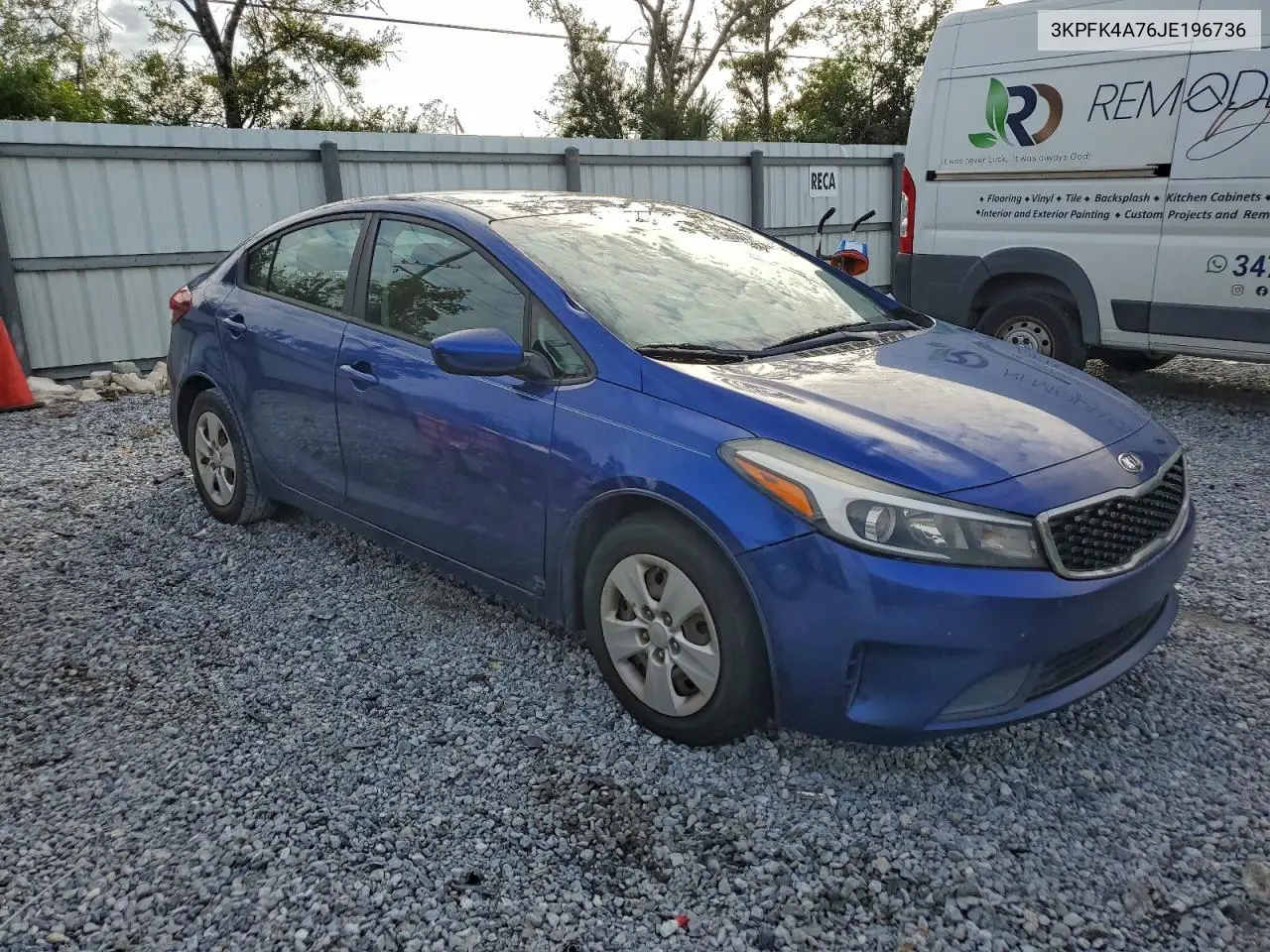 3KPFK4A76JE196736 2018 Kia Forte Lx