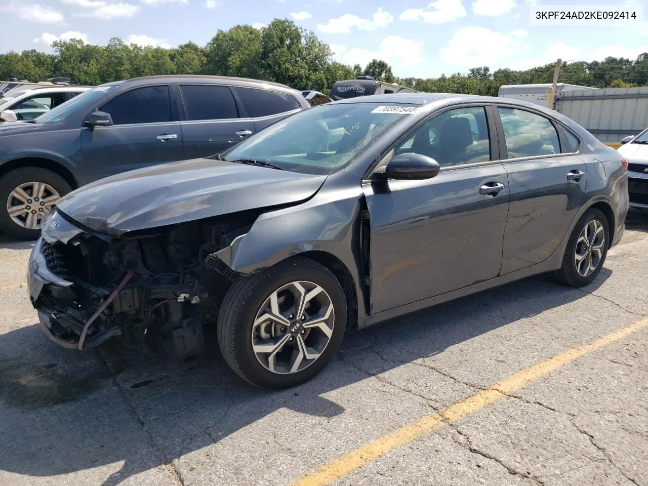 2019 Kia Forte Fe VIN: 3KPF24AD2KE092414 Lot: 70397544