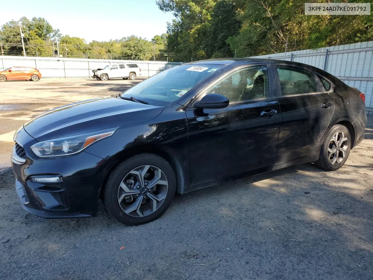 2019 Kia Forte Fe VIN: 3KPF24AD7KE091792 Lot: 72536064