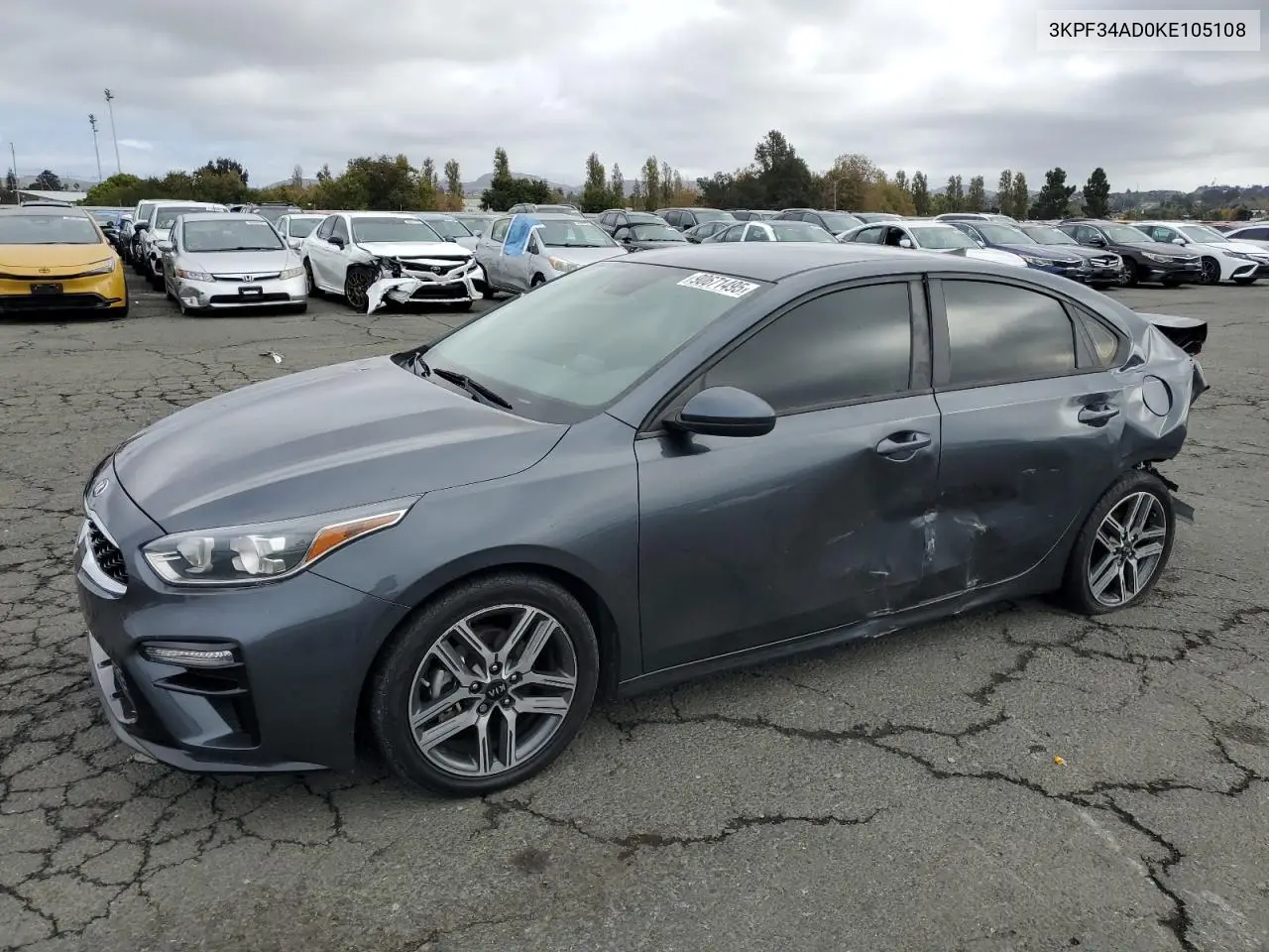 3KPF34AD0KE105108 2019 Kia Forte Gt Line