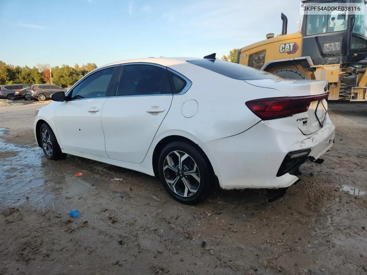 3KPF54AD0KE038116 2019 Kia Forte Ex