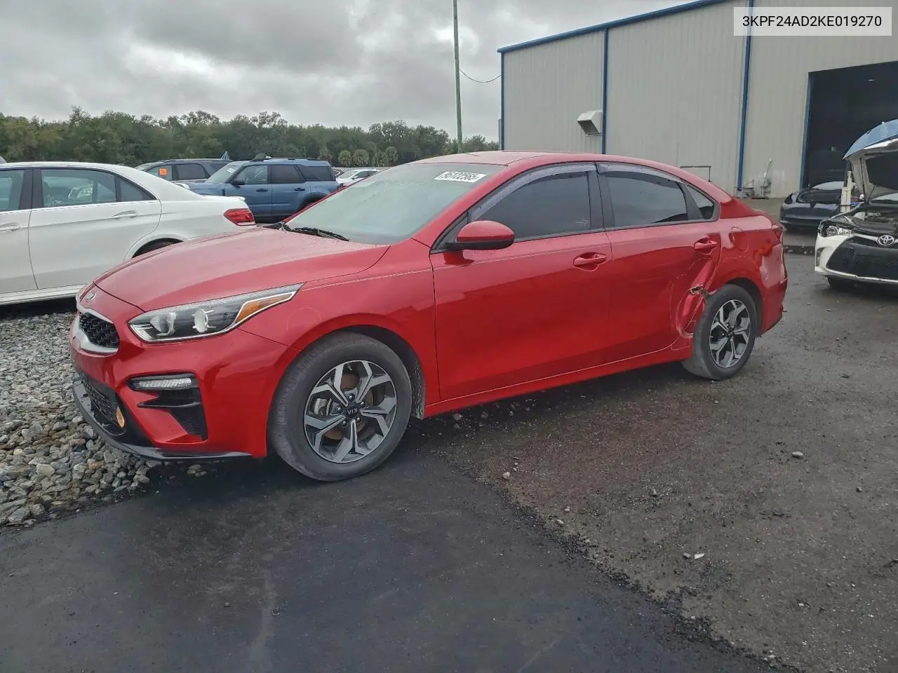 3KPF24AD2KE019270 2019 Kia Forte Fe