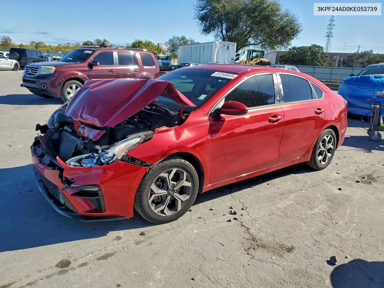 3KPF24AD0KE053739 2019 Kia Forte Fe