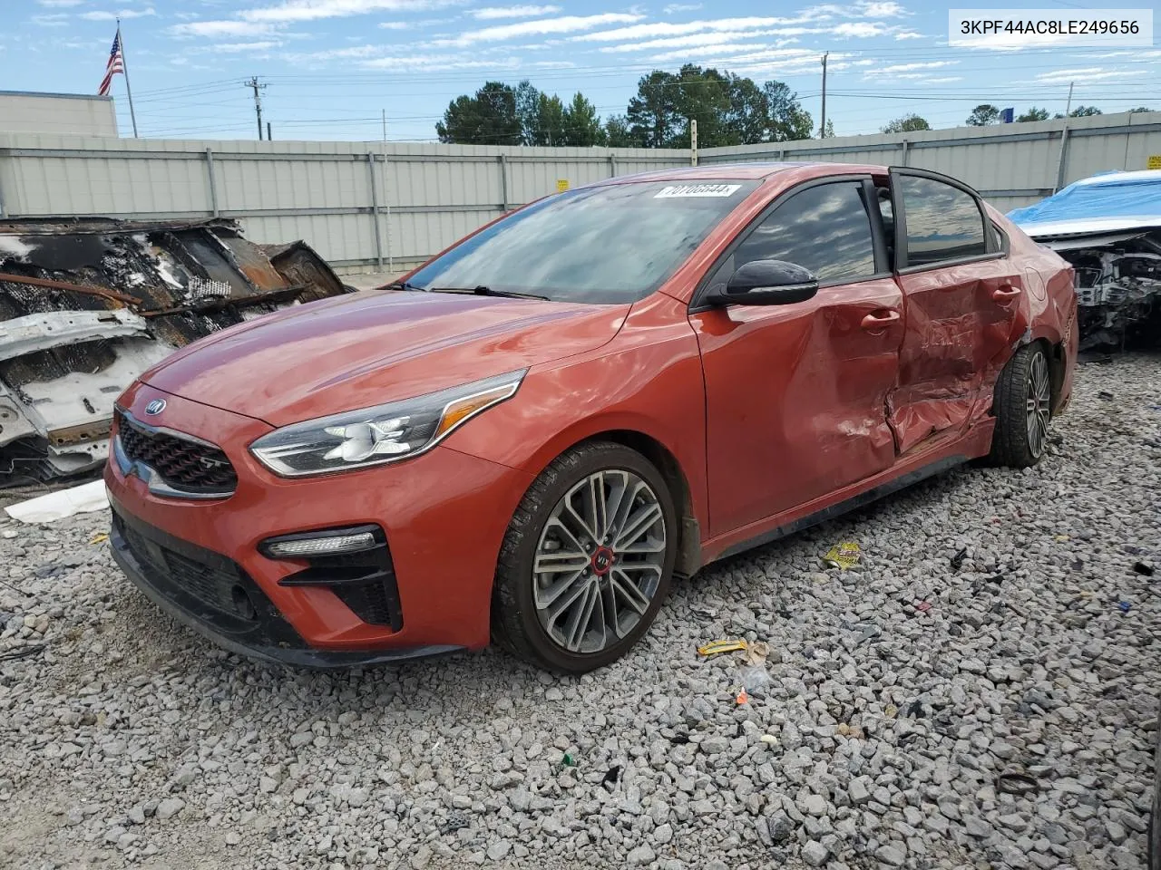 2020 Kia Forte Gt VIN: 3KPF44AC8LE249656 Lot: 70706644