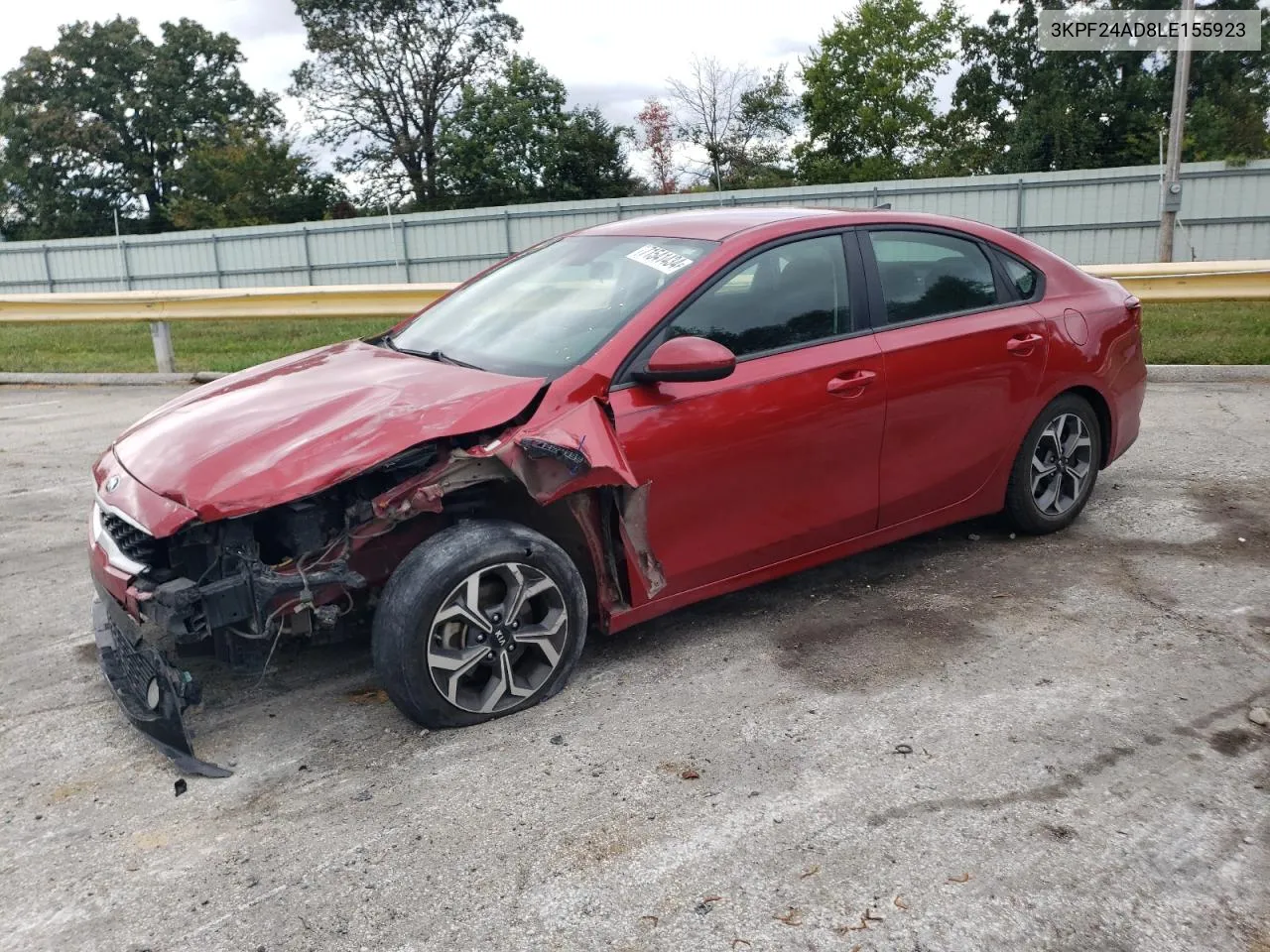 2020 Kia Forte Fe VIN: 3KPF24AD8LE155923 Lot: 71541434