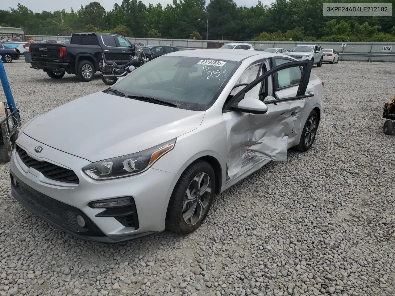 3KPF24AD4LE212182 2020 Kia Forte Fe