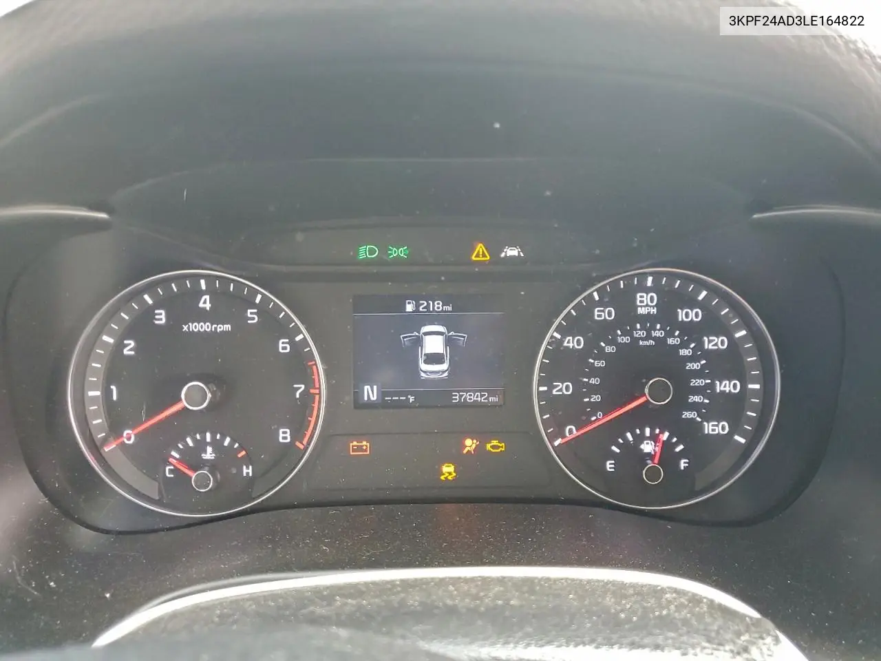 3KPF24AD3LE164822 2020 Kia Forte Fe