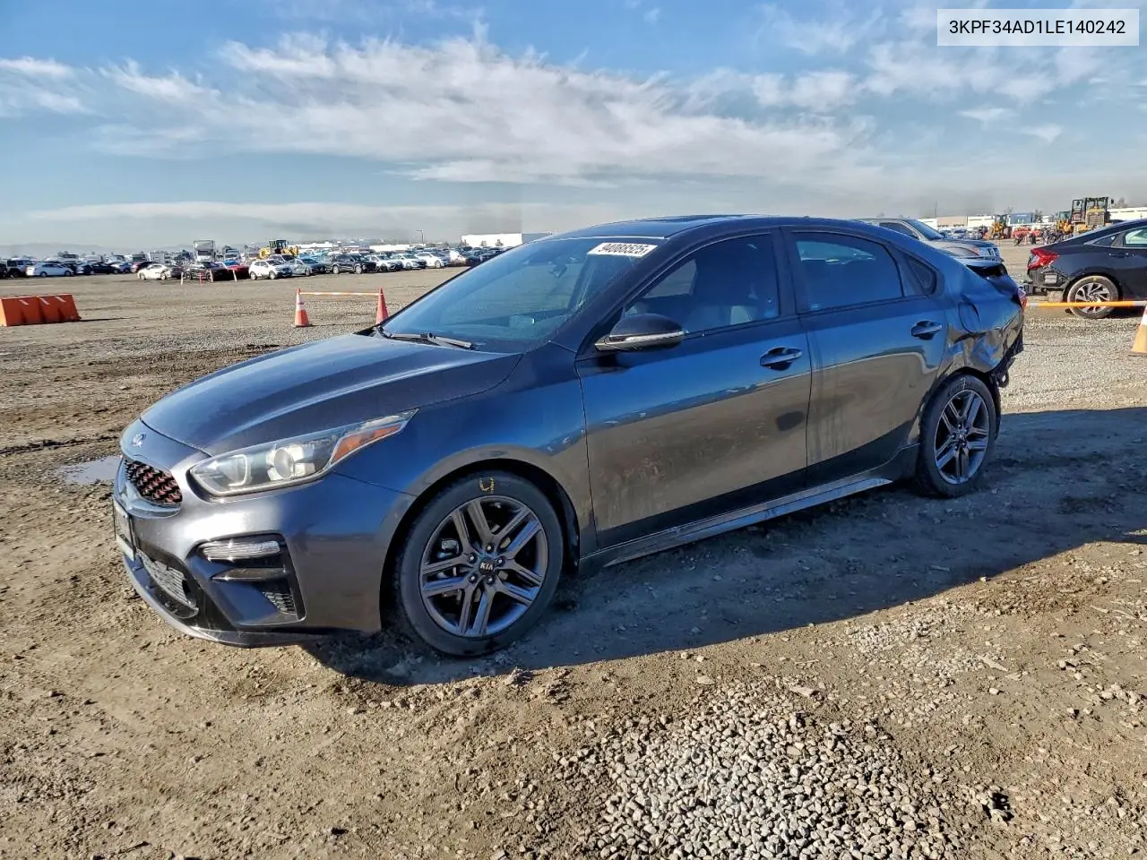 3KPF34AD1LE140242 2020 Kia Forte Gt Line