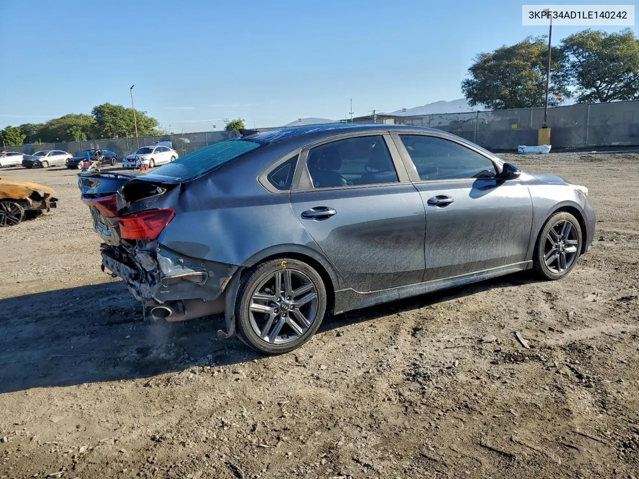 3KPF34AD1LE140242 2020 Kia Forte Gt Line