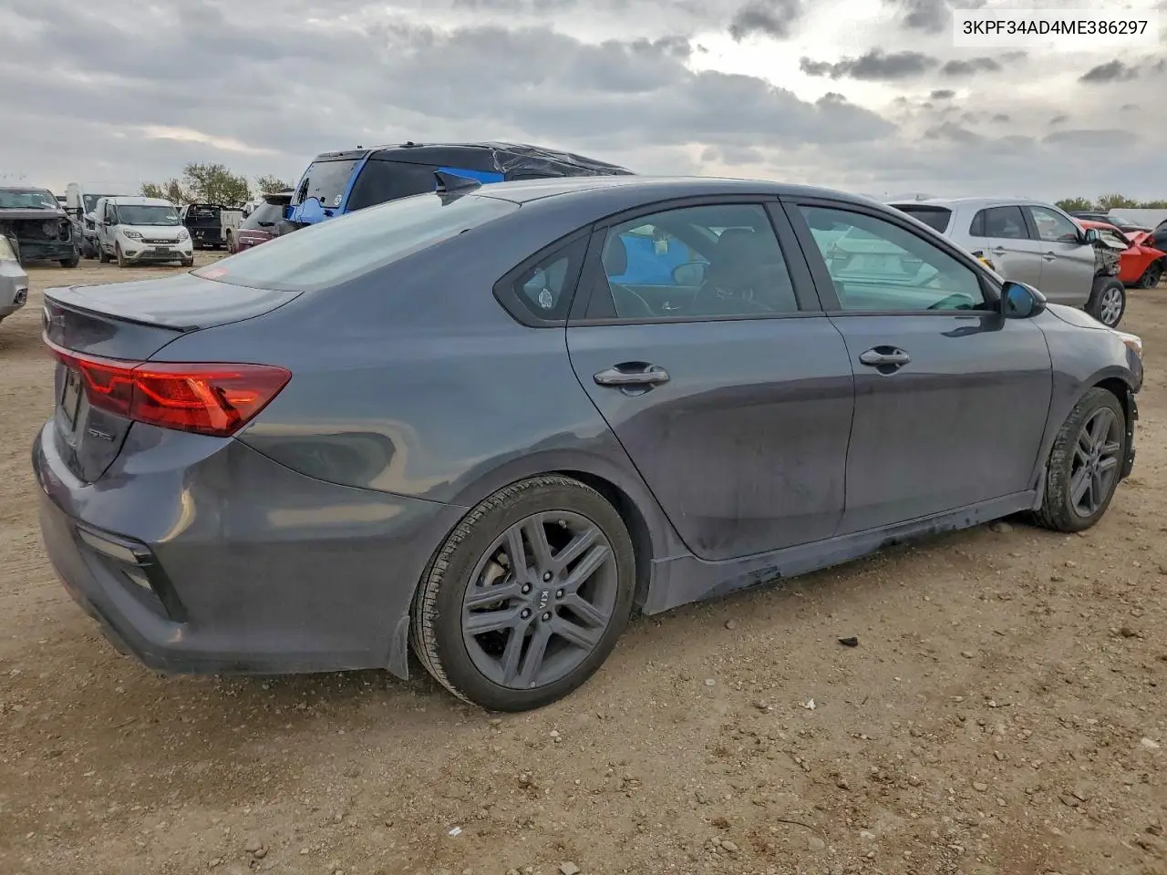 3KPF34AD4ME386297 2021 Kia Forte Gt Line