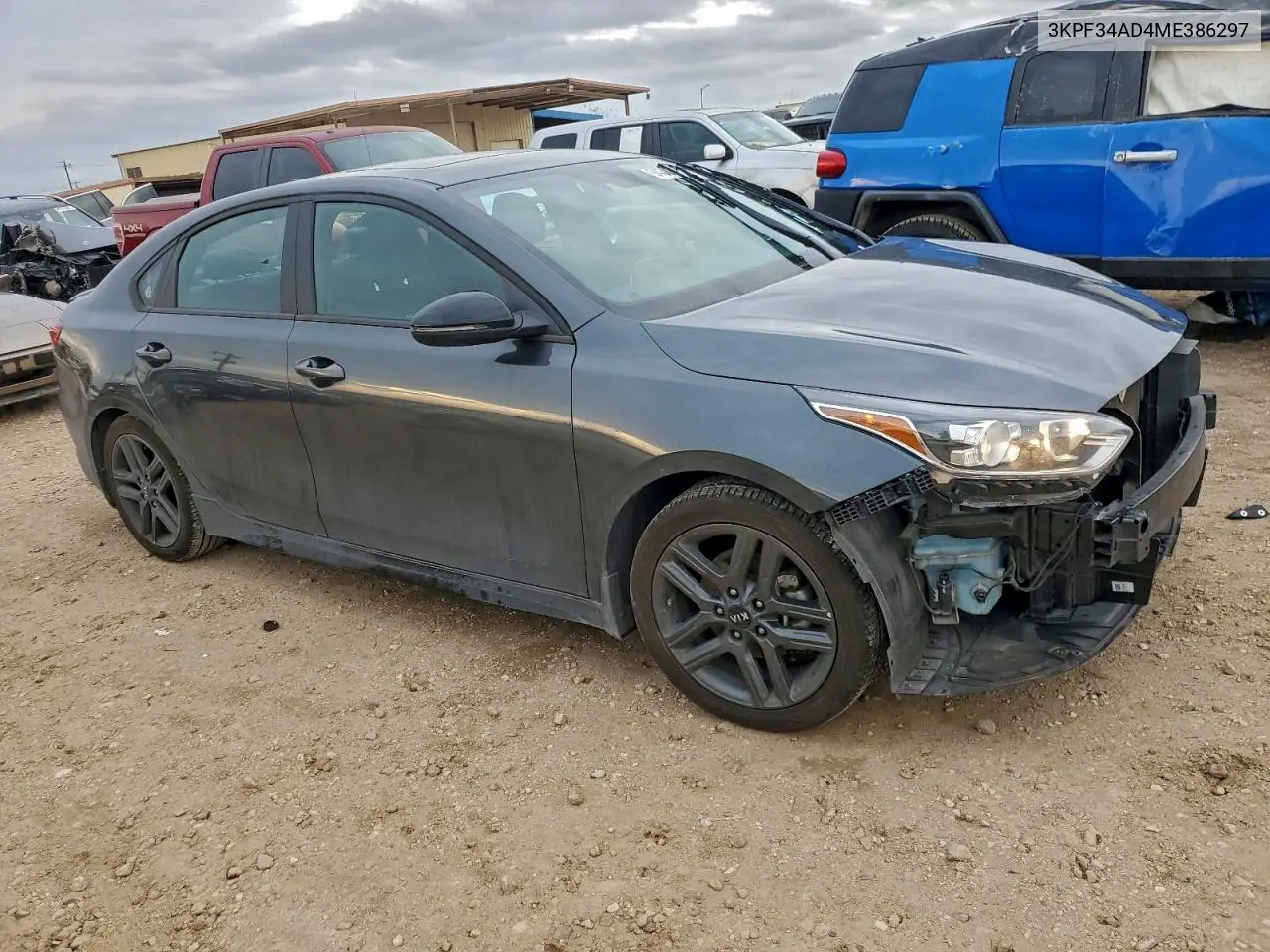 3KPF34AD4ME386297 2021 Kia Forte Gt Line