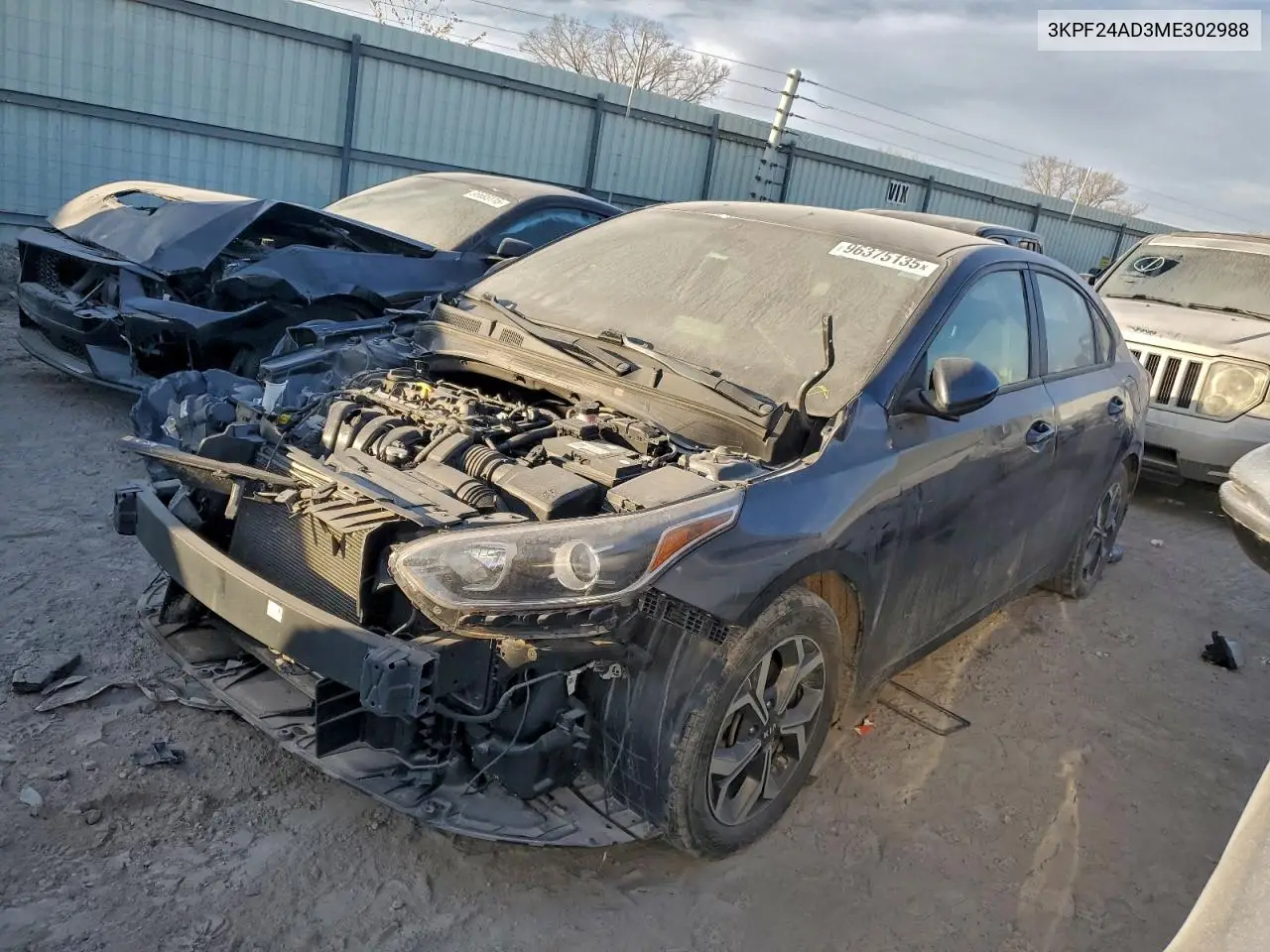 3KPF24AD3ME302988 2021 Kia Forte Fe