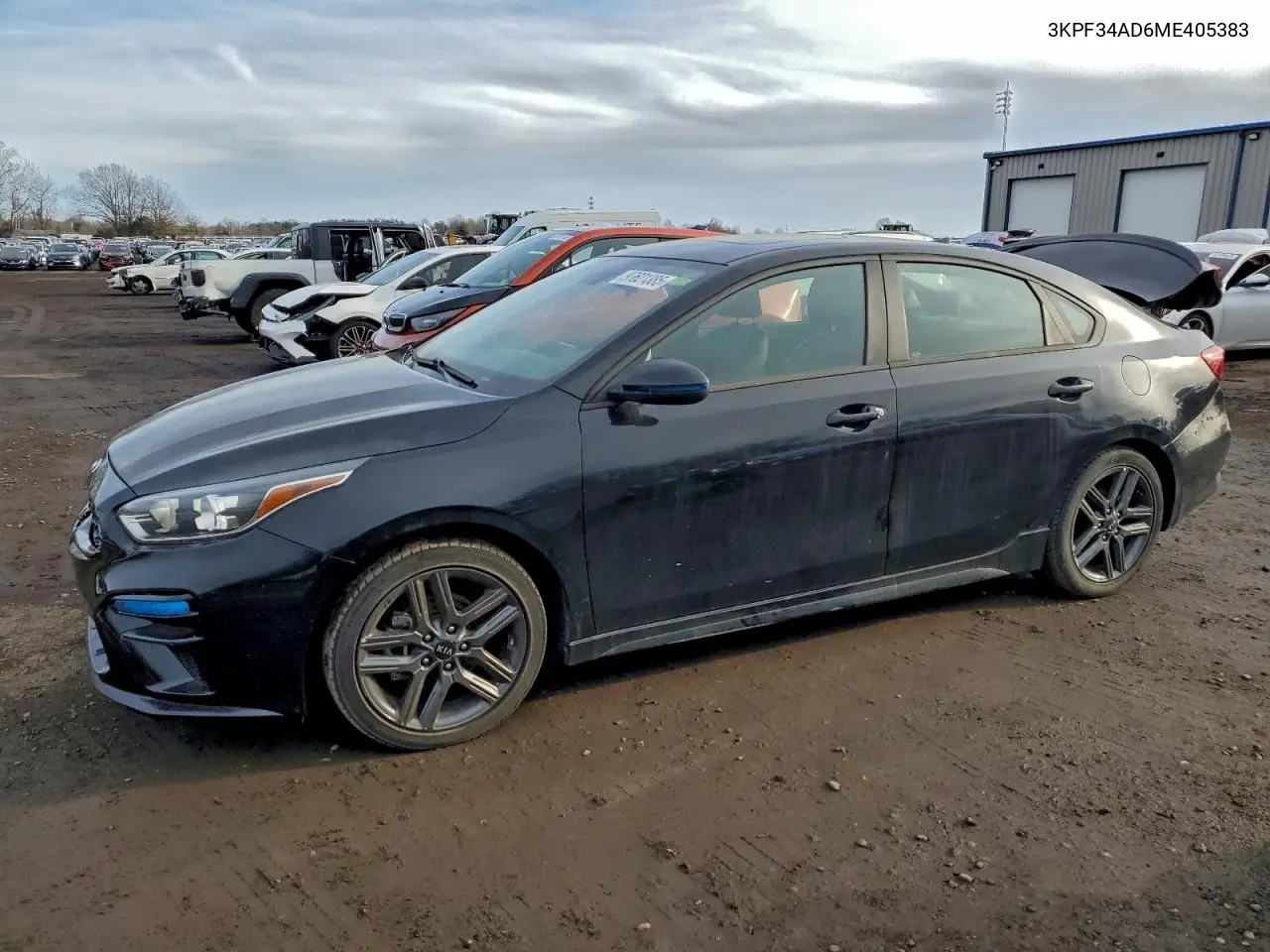 3KPF34AD6ME405383 2021 Kia Forte Gt Line