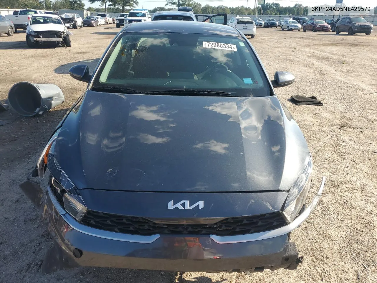 2022 Kia Forte Fe VIN: 3KPF24AD5NE429579 Lot: 72980334