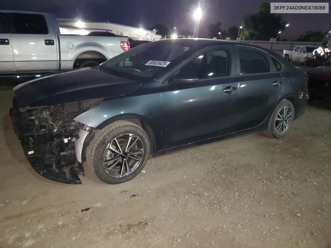 3KPF24AD0NE478088 2022 Kia Forte Fe