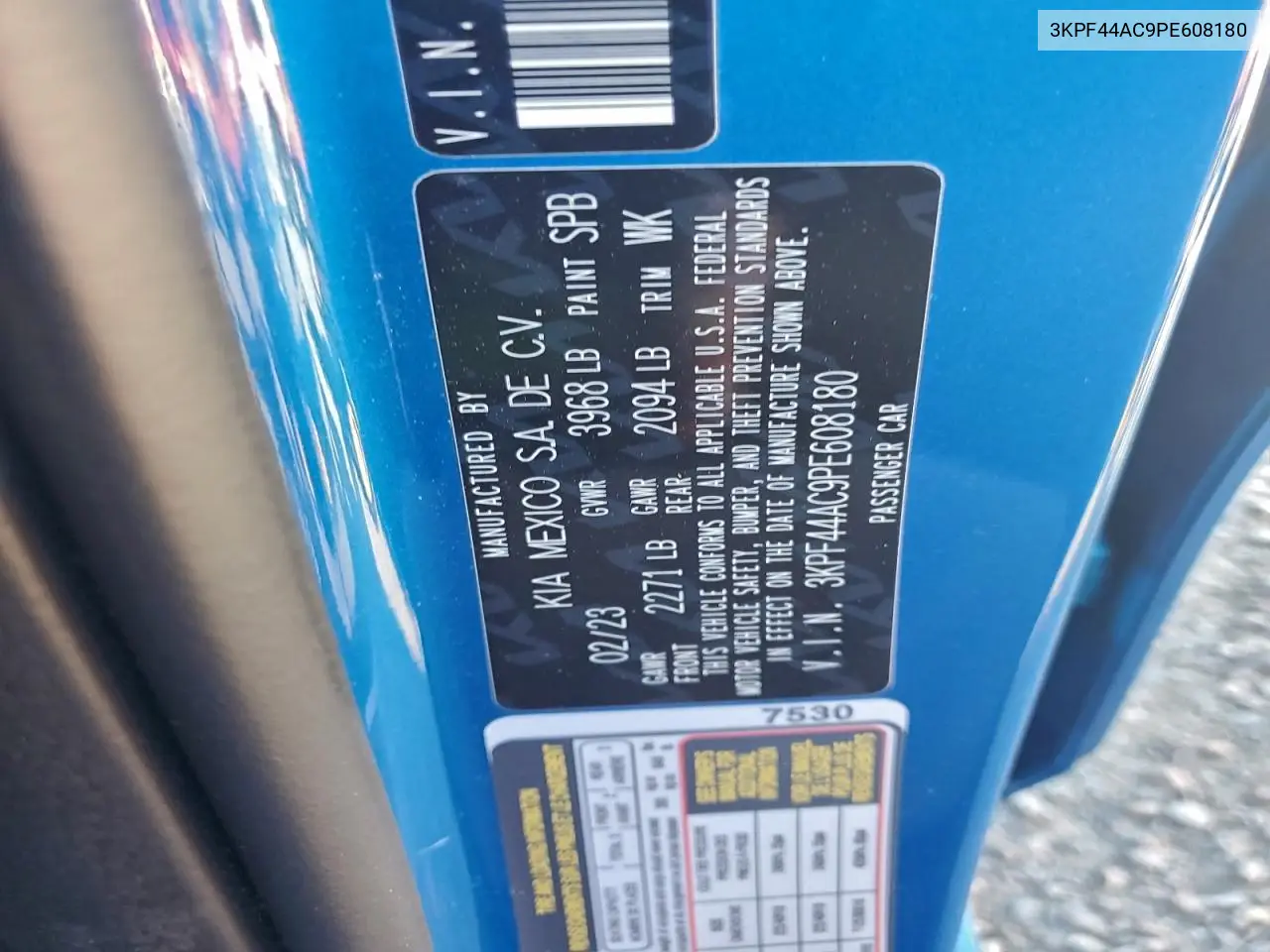 3KPF44AC9PE608180 2023 Kia Forte Gt