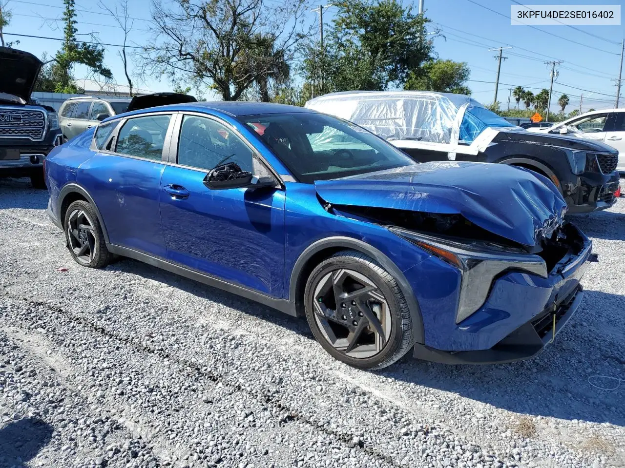 3KPFU4DE2SE016402 2025 Kia K4 Ex