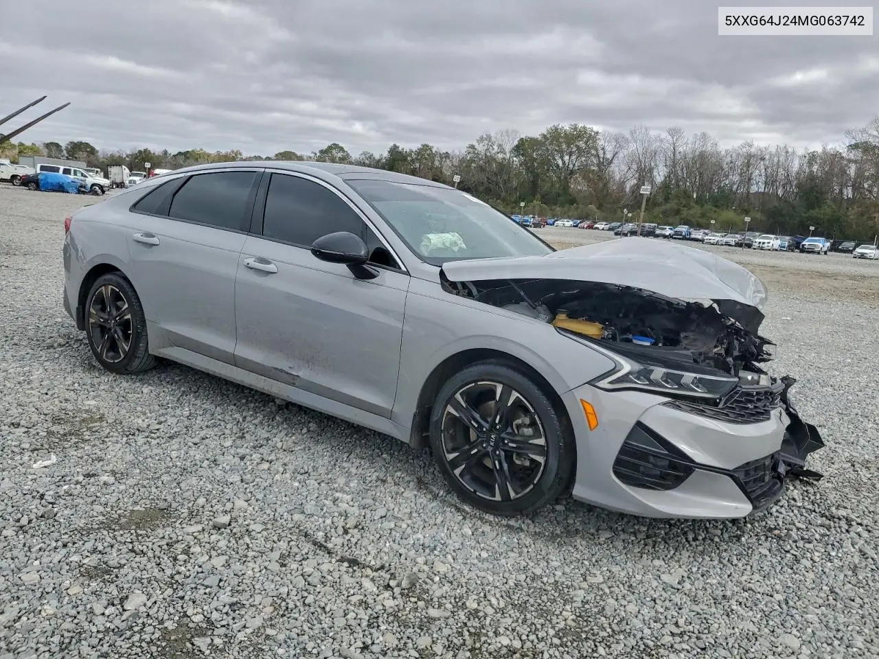 5XXG64J24MG063742 2021 Kia K5 Gt Line