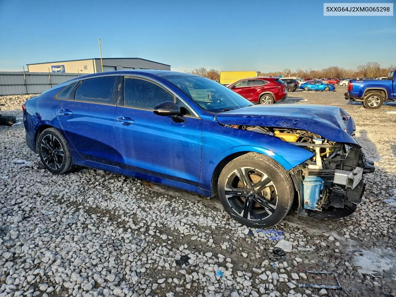 5XXG64J2XMG065298 2021 Kia K5 Gt Line