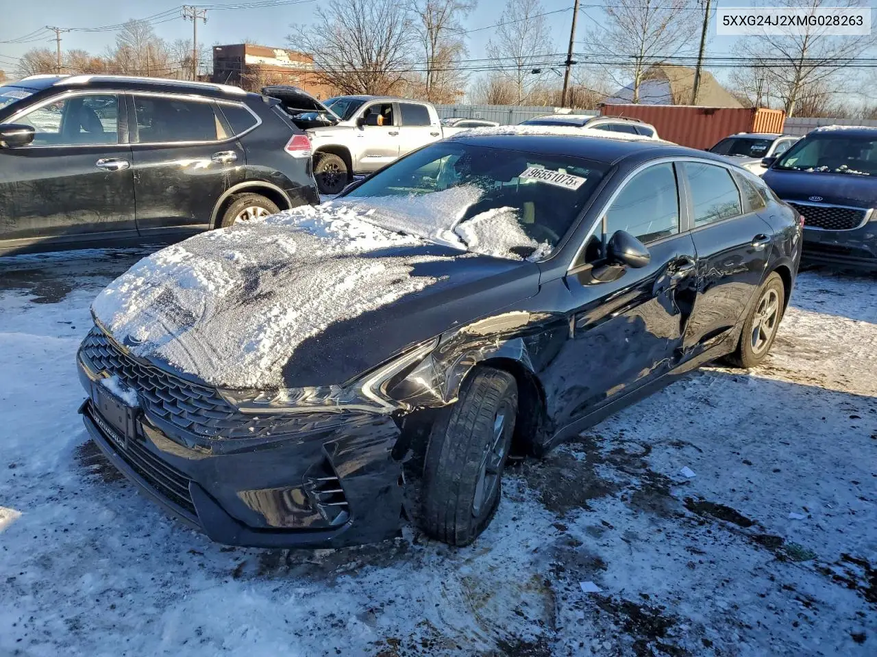 5XXG24J2XMG028263 2021 Kia K5 Lx