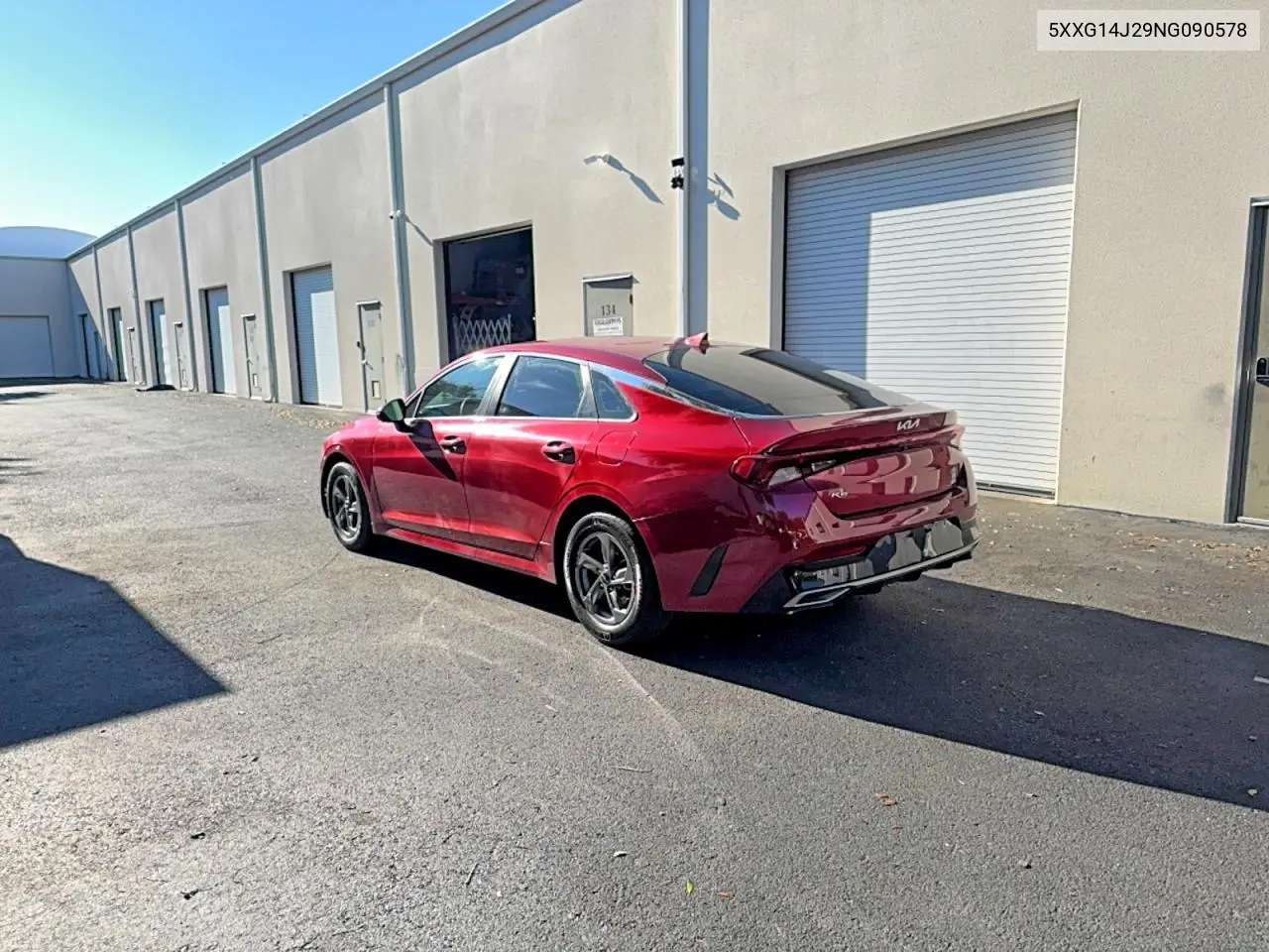 5XXG14J29NG090578 2022 Kia K5 Lxs