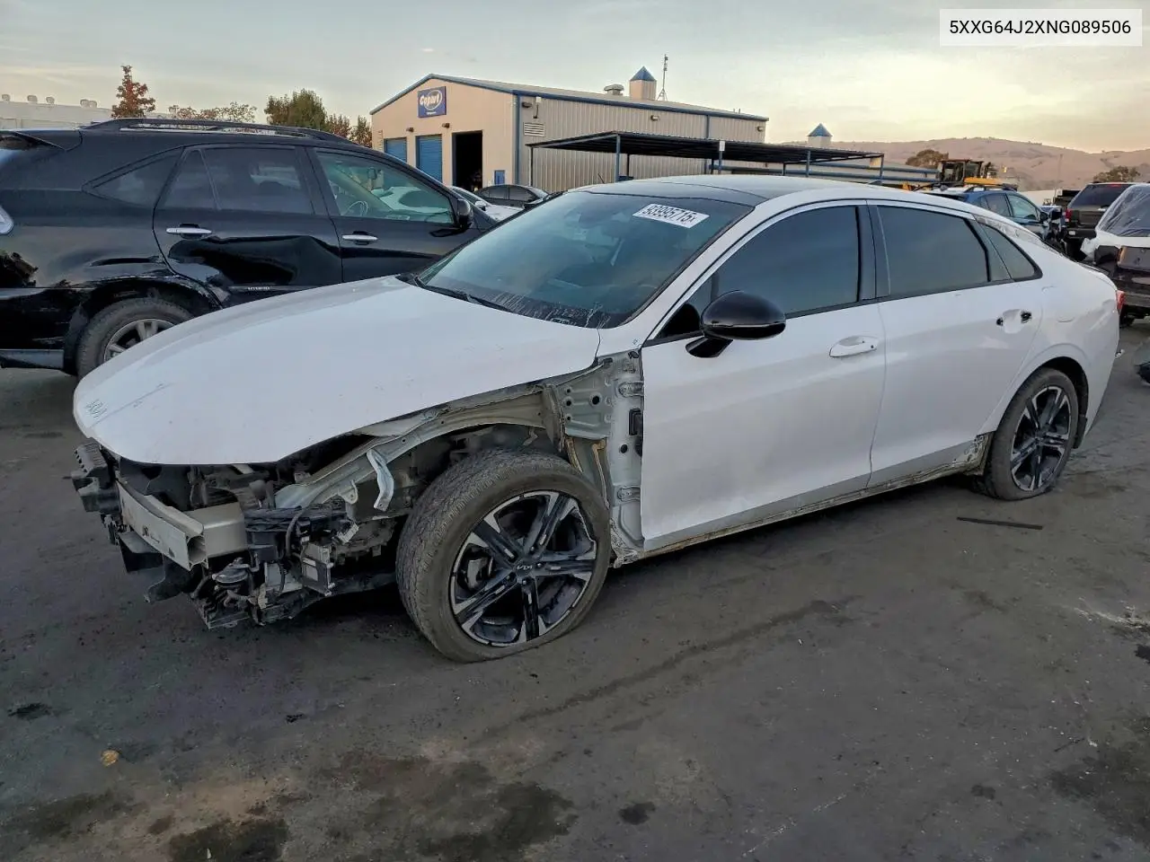 5XXG64J2XNG089506 2022 Kia K5 Gt Line